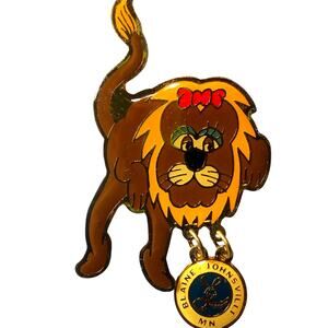 Vintage Lions Club International Lion Pin, Blaine Johnsonville MN 2.35H x 1.35W